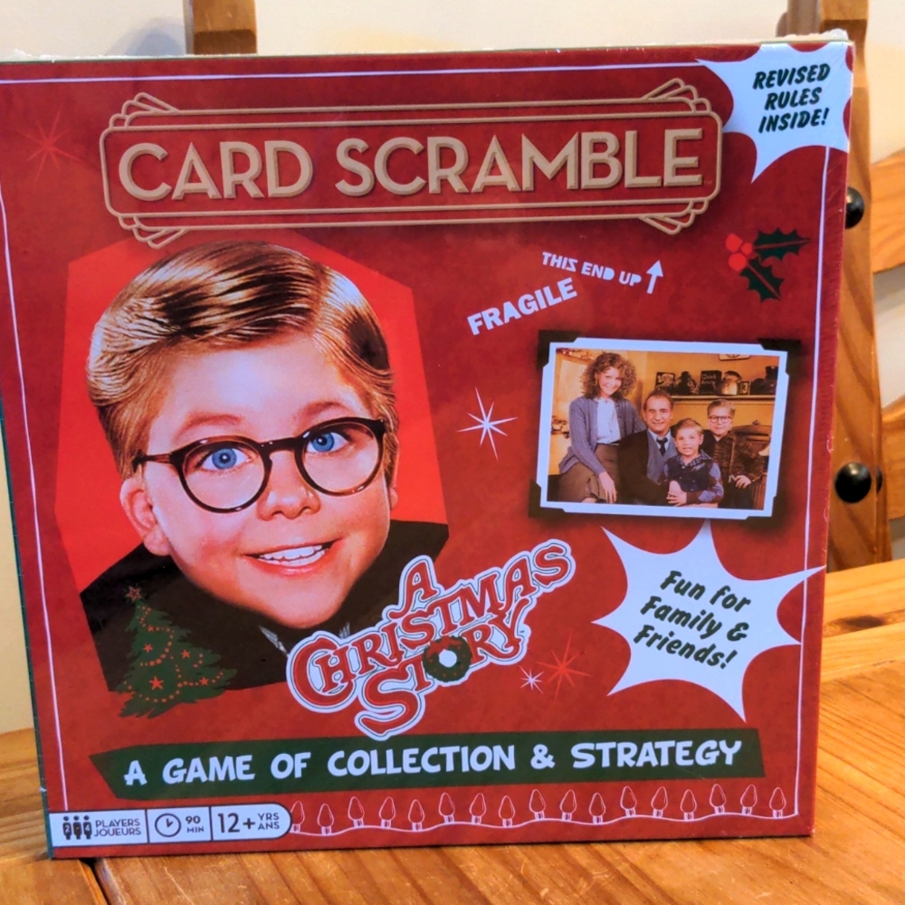 NIB A Christmas Story Card Scramble Board Game